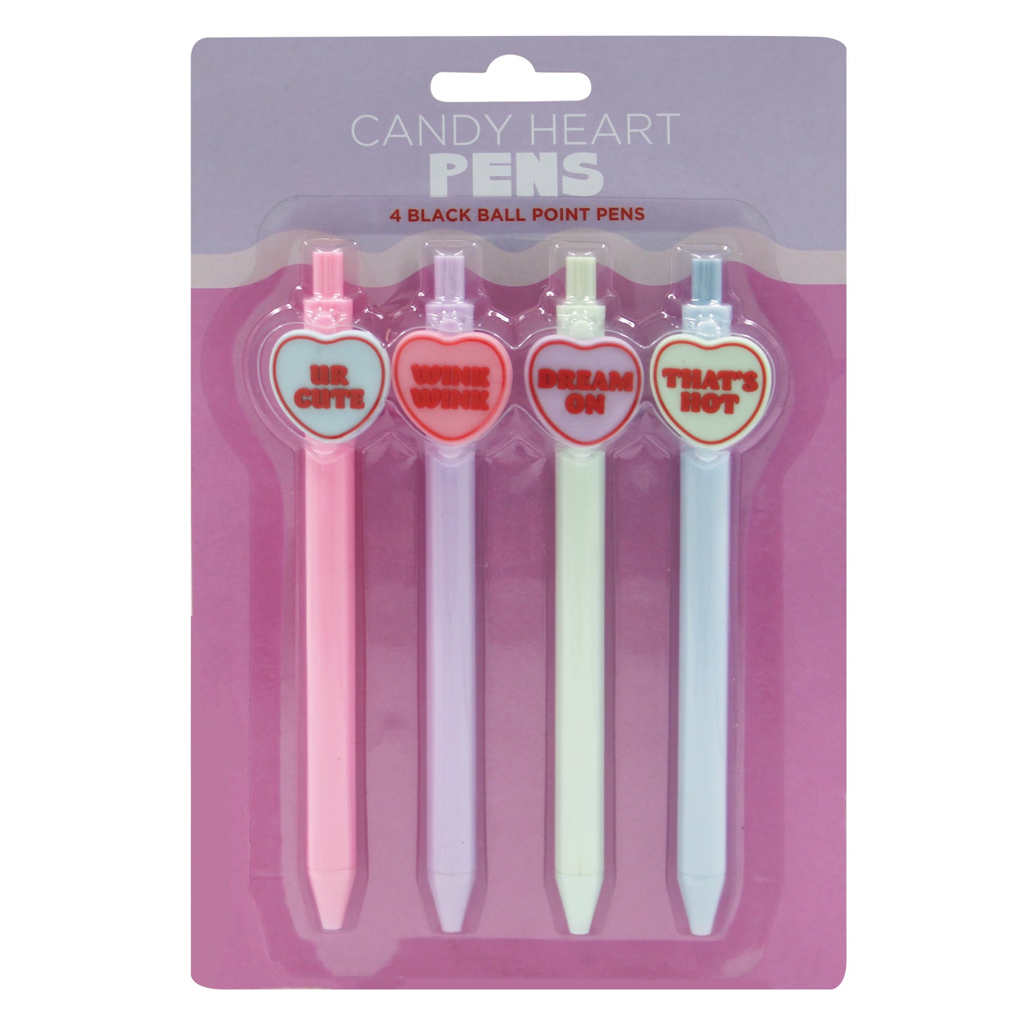 Candy Heart Pens 4Pk