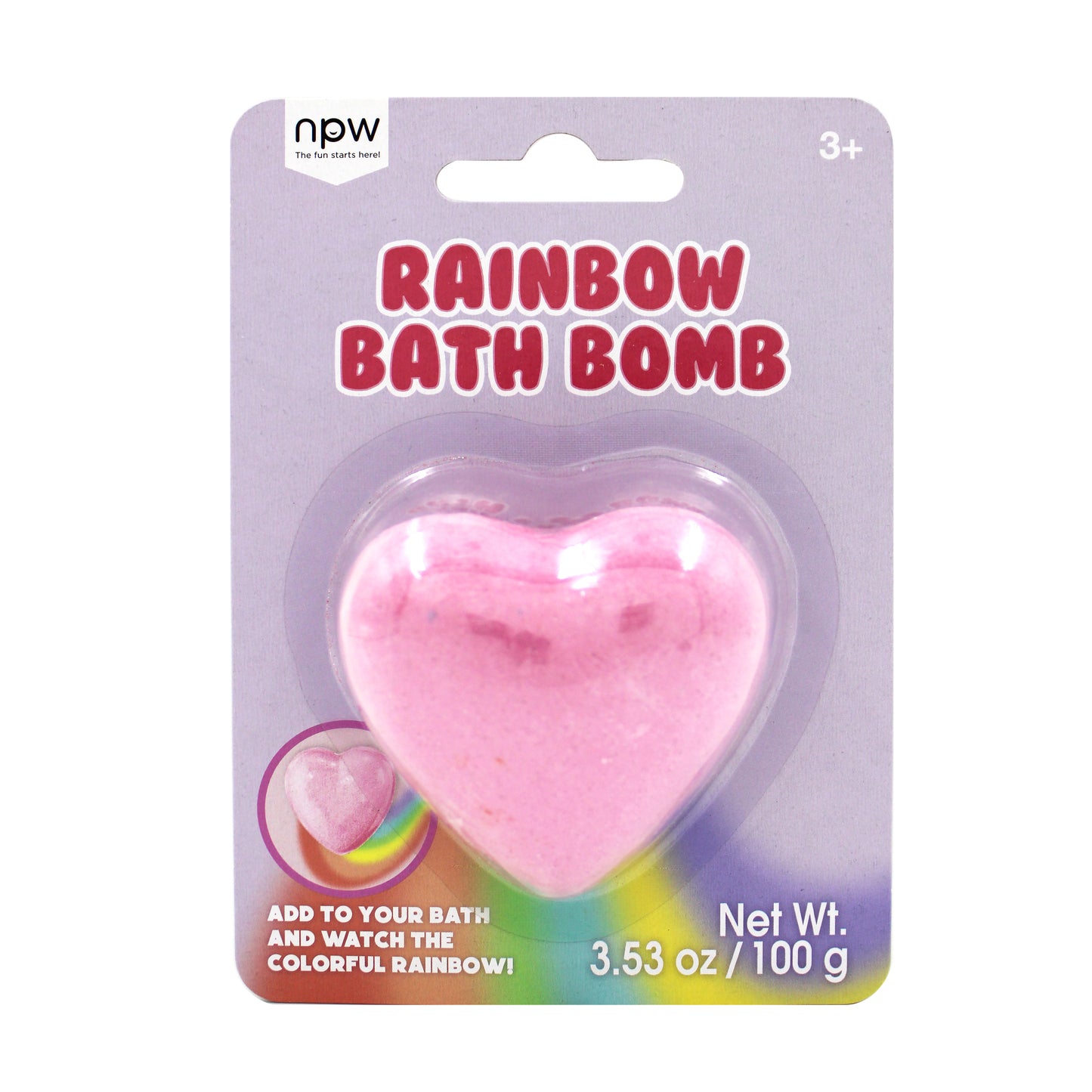 Heart Rainbow Bath Bomb