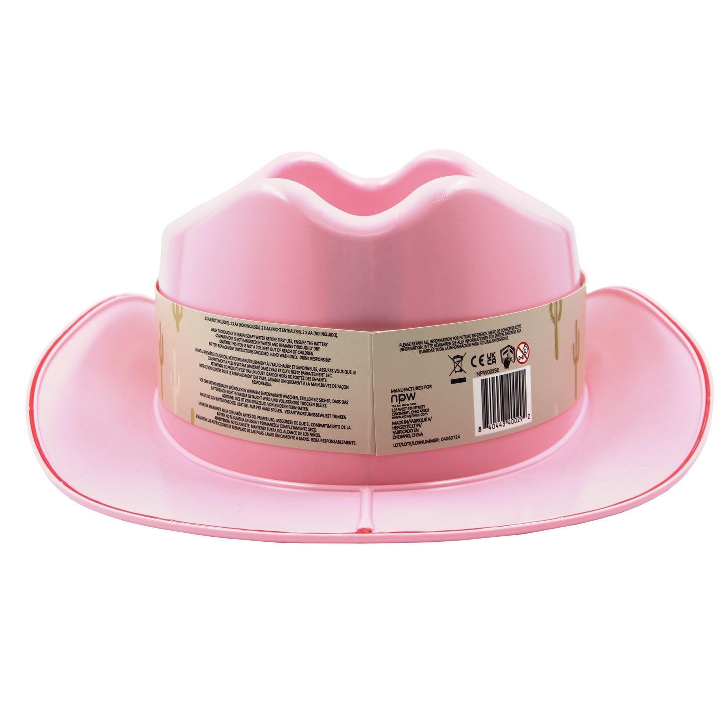 LED Cowboy Hat Ice Bucket