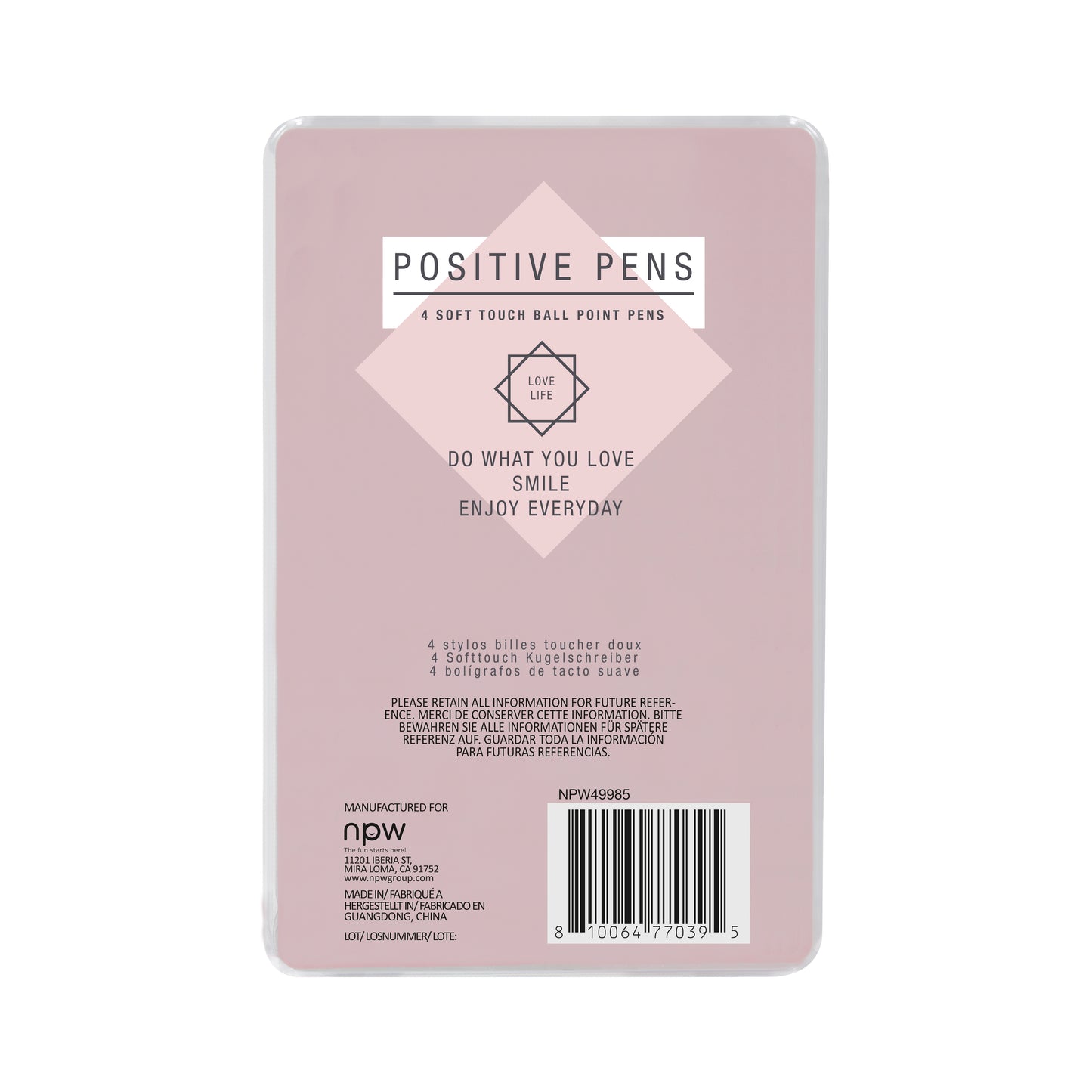 Positive Pens Set - 4 Pack
