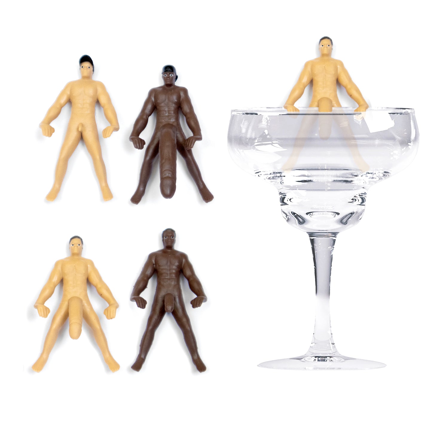 Size Matters Drinking Buddies Drink Markers- 4 Pack