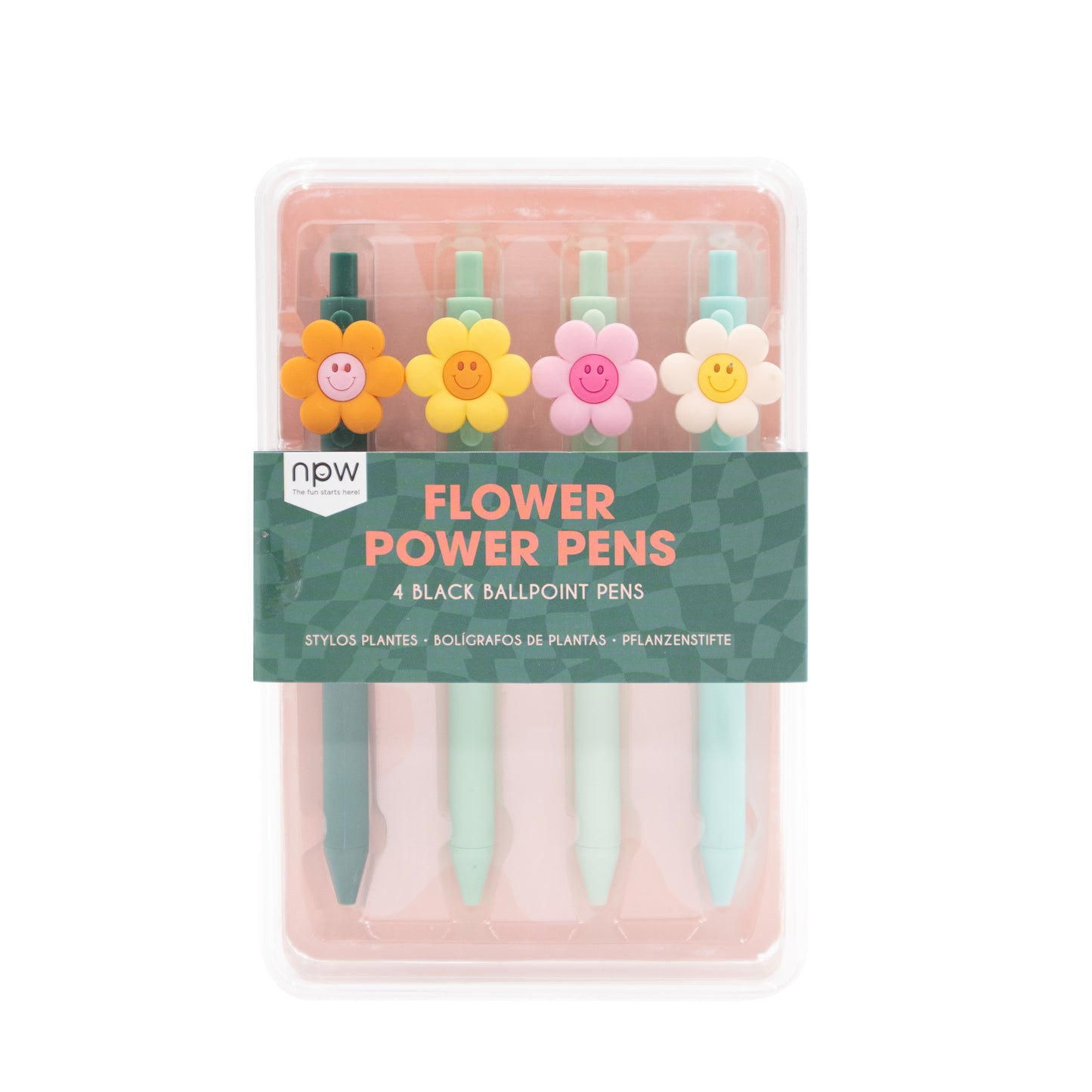 Flower Power Pens - 4 Pack