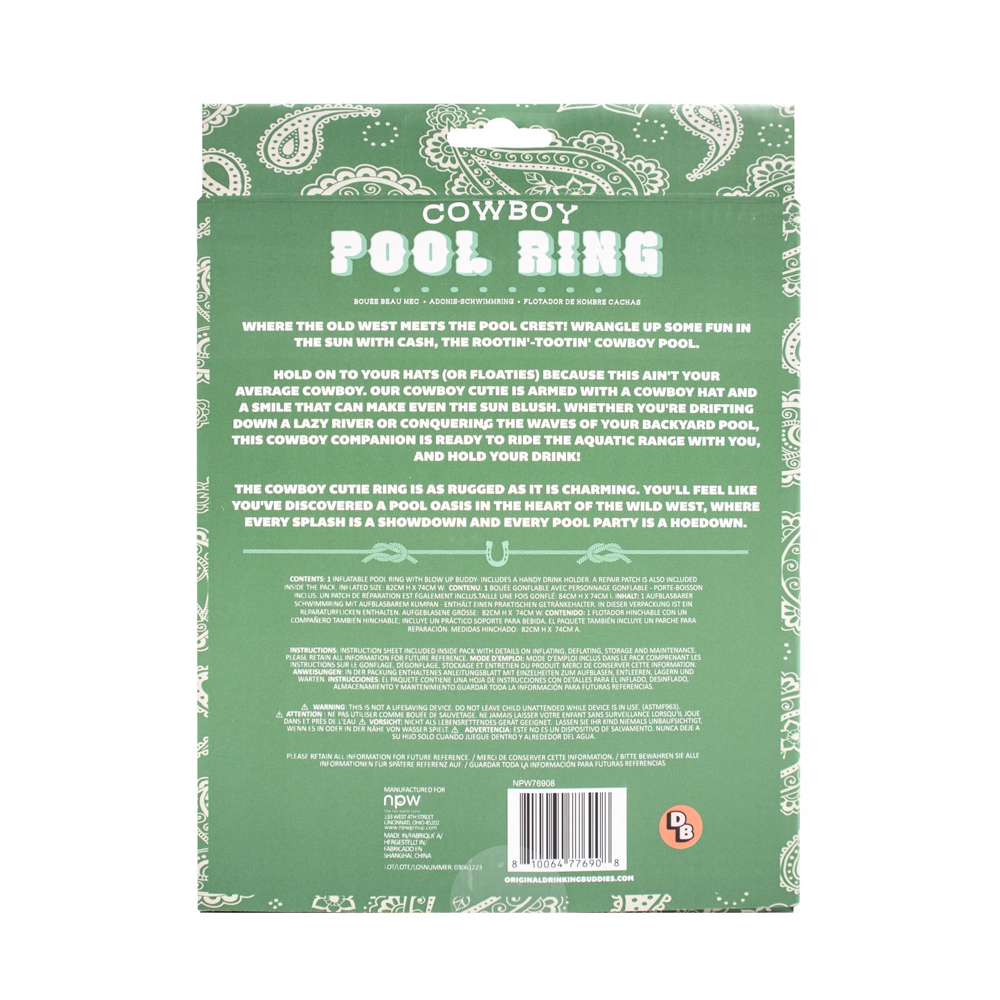 Hunky Cowboy Pool Ring