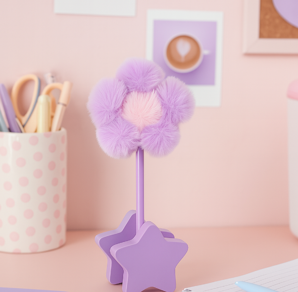 Fuzzy Flower Pen