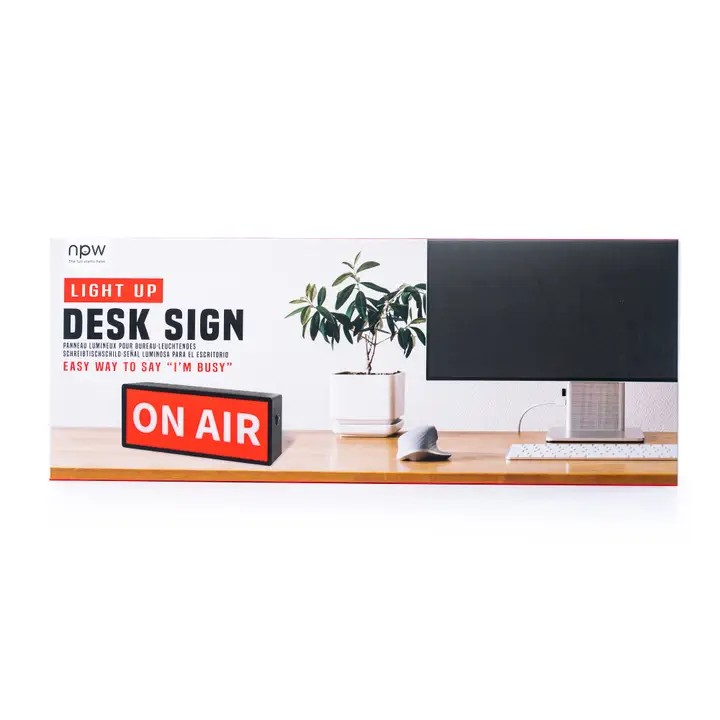 Light Up Desktop Sign
