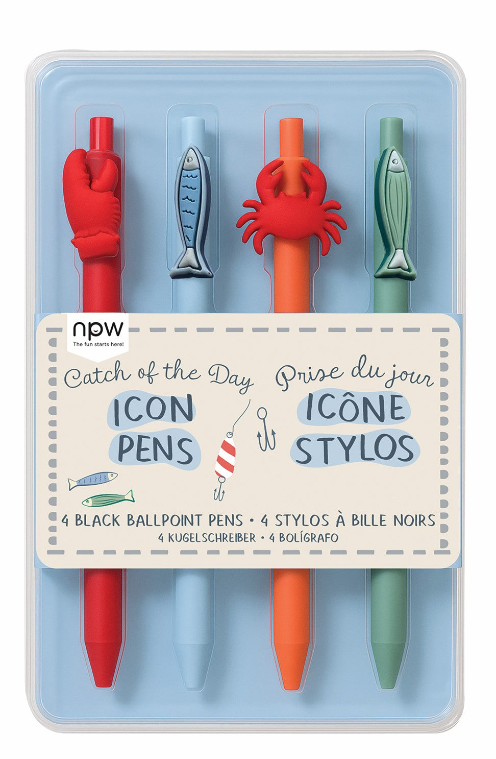 Catch Of The Day Icon Pens - 4 pack