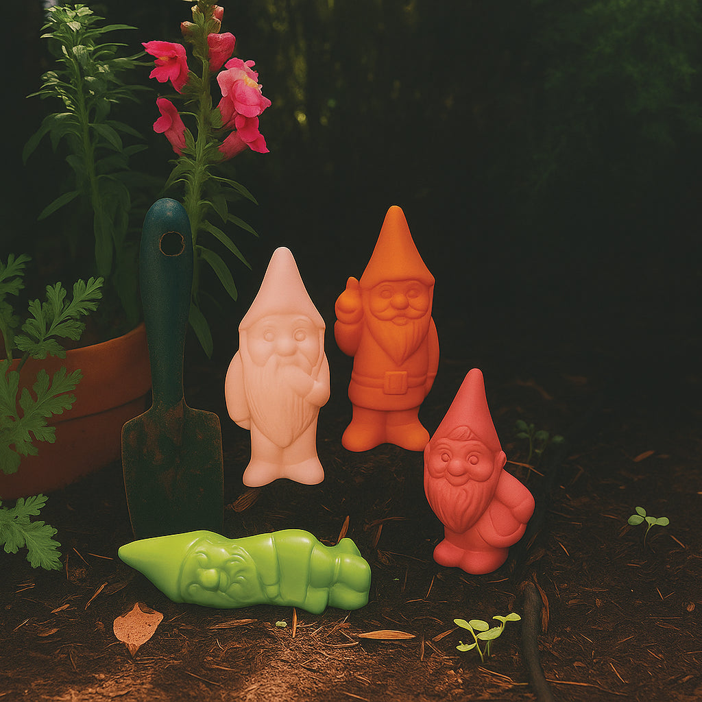 Naughty Gnomes Plant Decorations 4 Pack