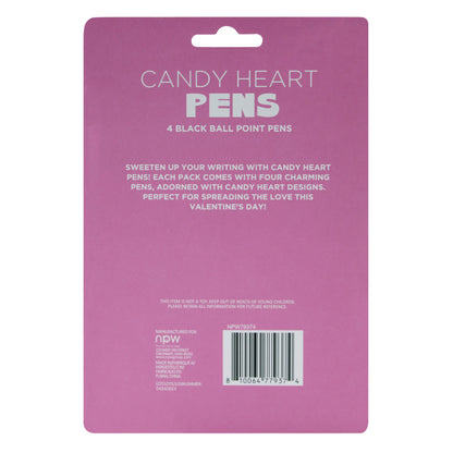 Candy Heart Pens 4Pk