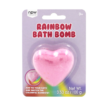 Heart Rainbow Bath Bomb