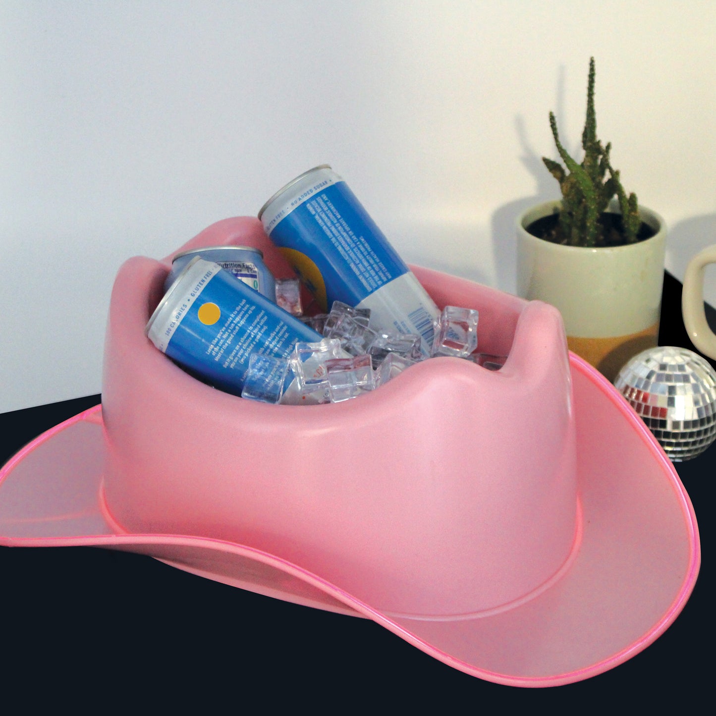 LED Cowboy Hat Ice Bucket