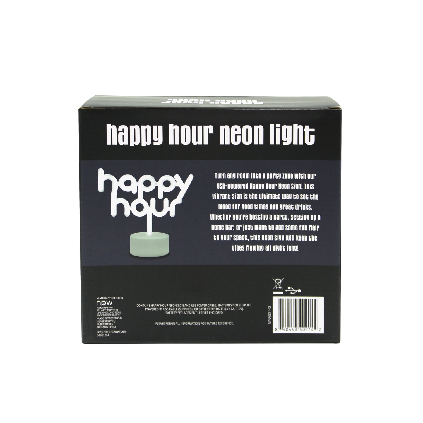Happy Hour Neon Desk Light
