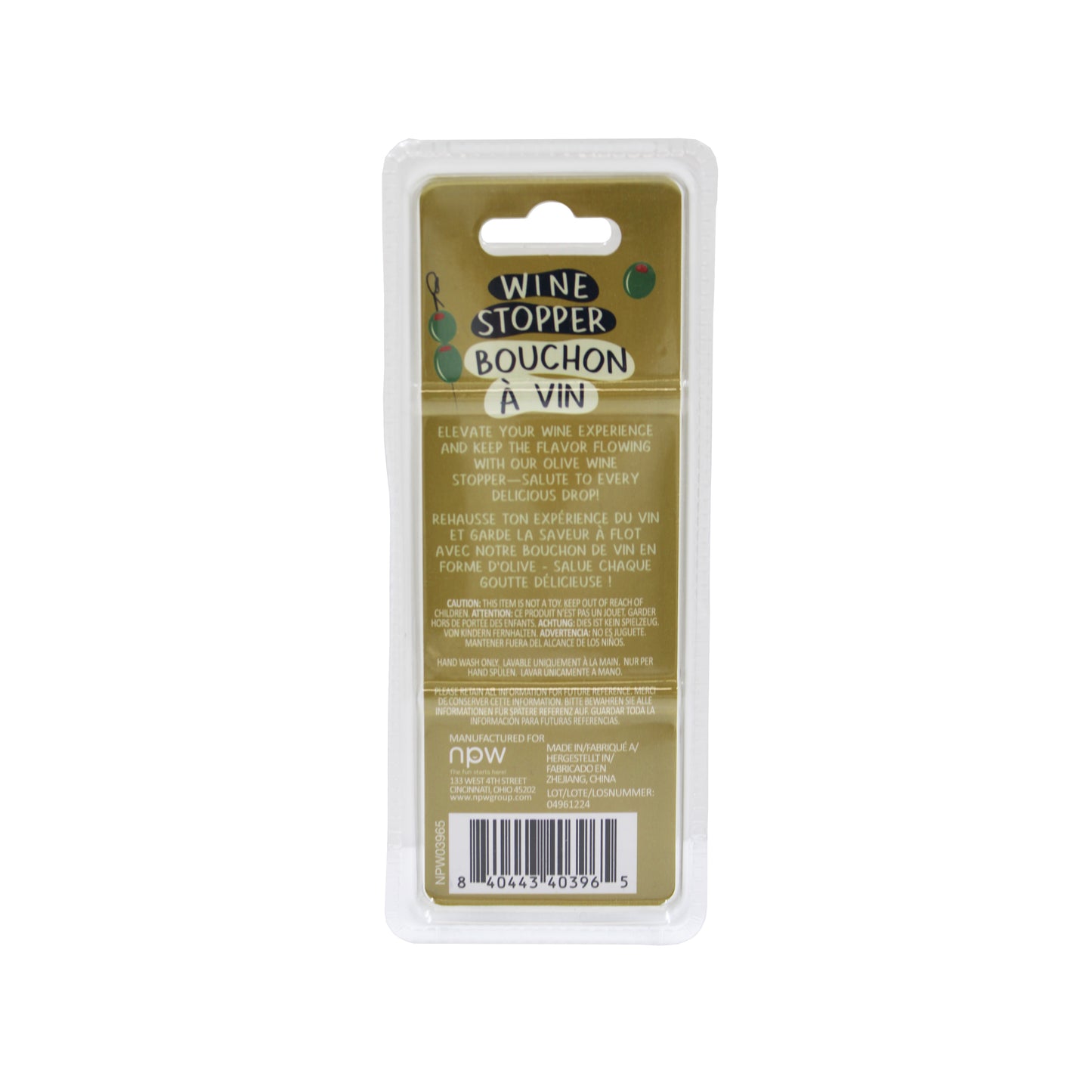 Olive Wine Stopper