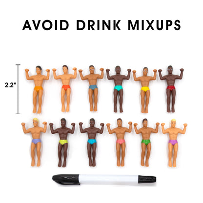 Party Pack Drinking Buddies Drink Markers- 12 Pack