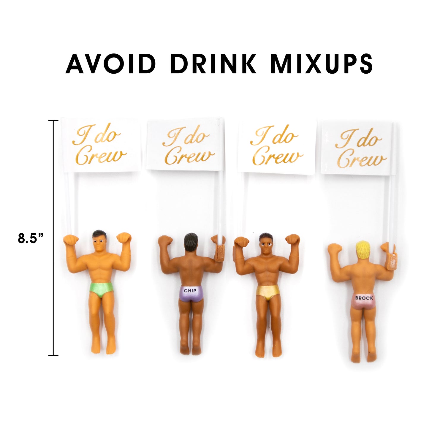 I Do Crew Drinking Buddies Drink Markers-4 Pack