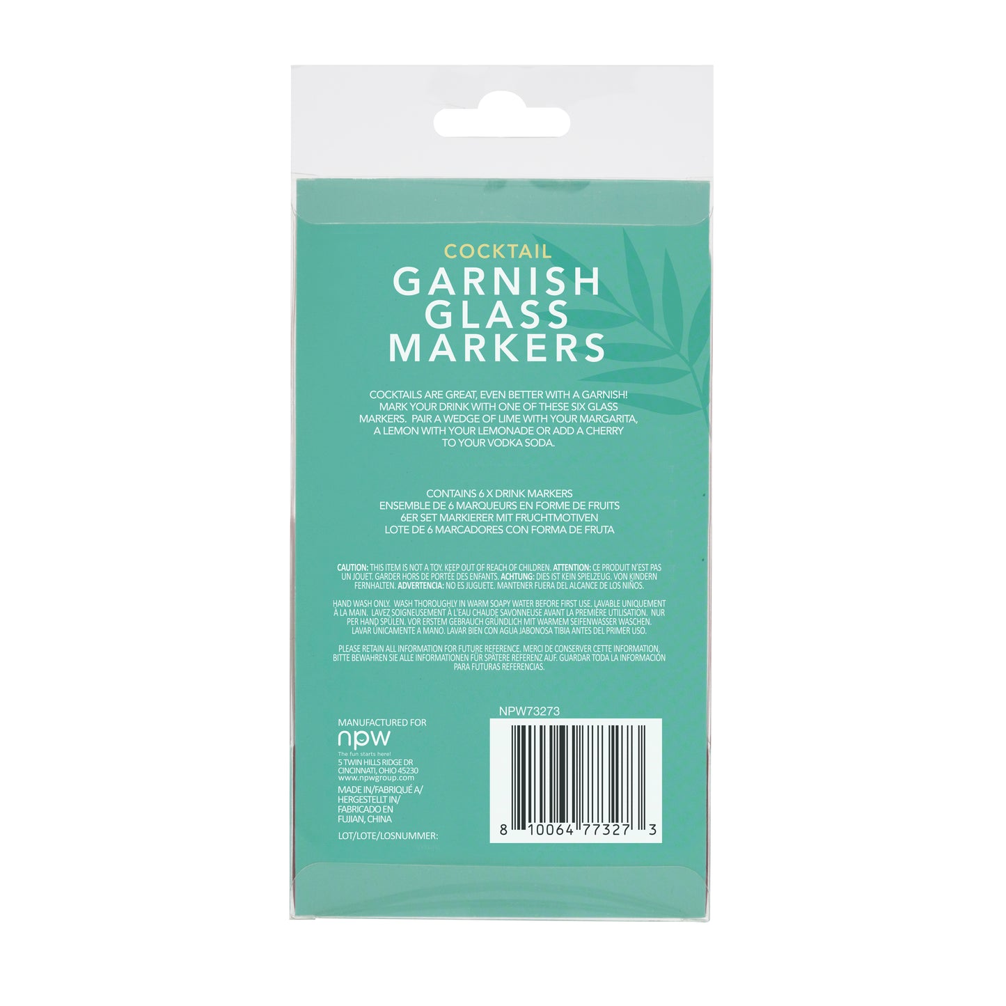 Cocktail Garnish Glass Drink Markers