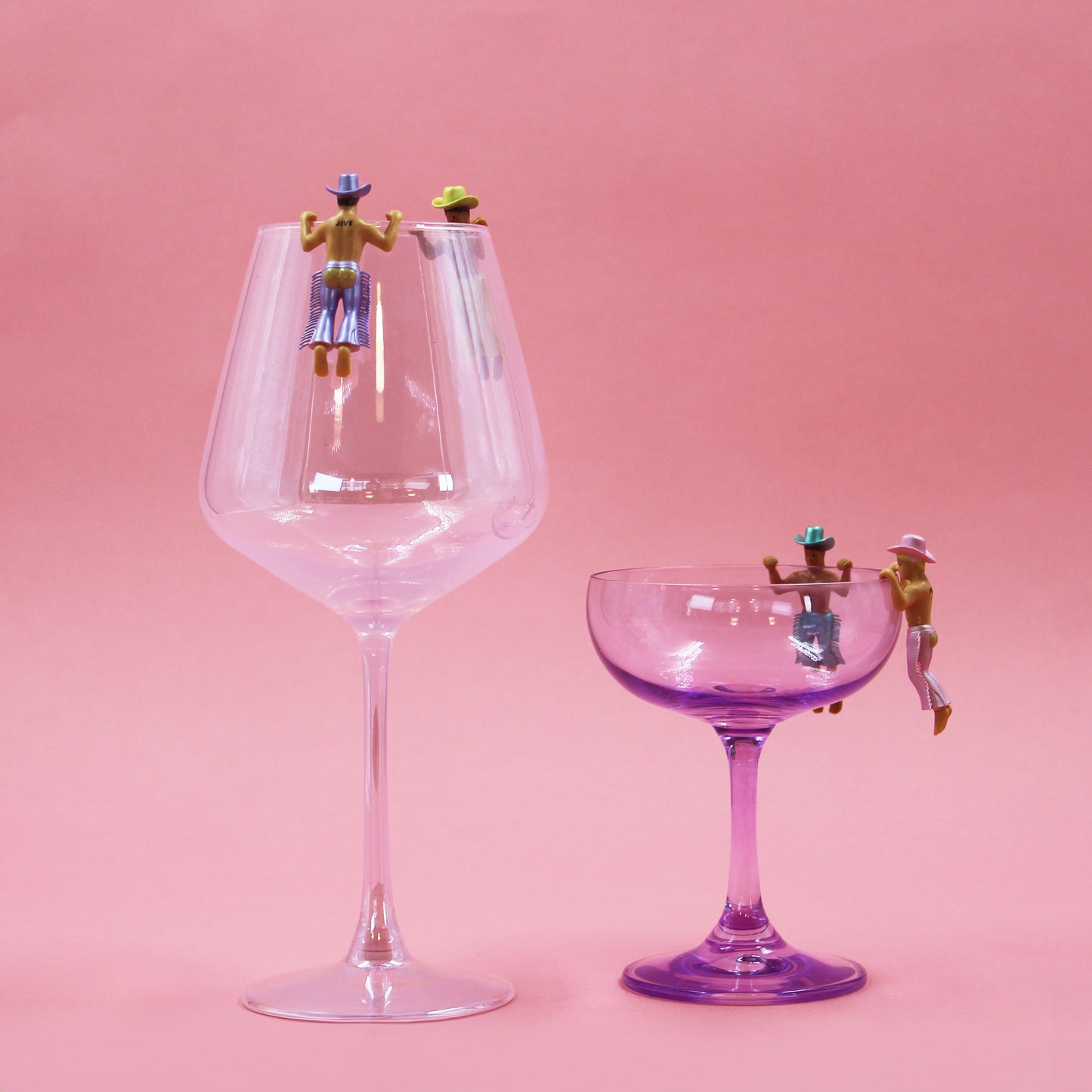 Disco Cowboy Drink Markers-4 Pack
