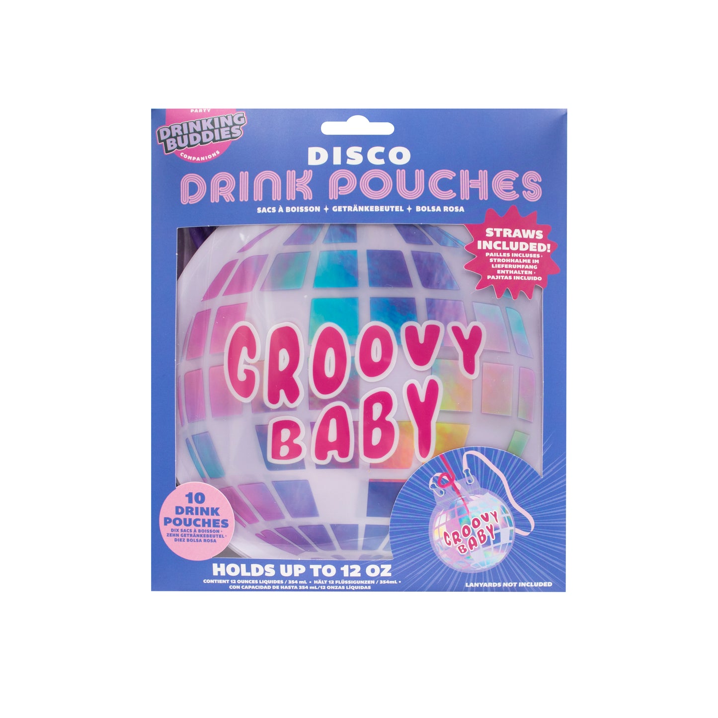 Disco Drink Pouches-10 Pack