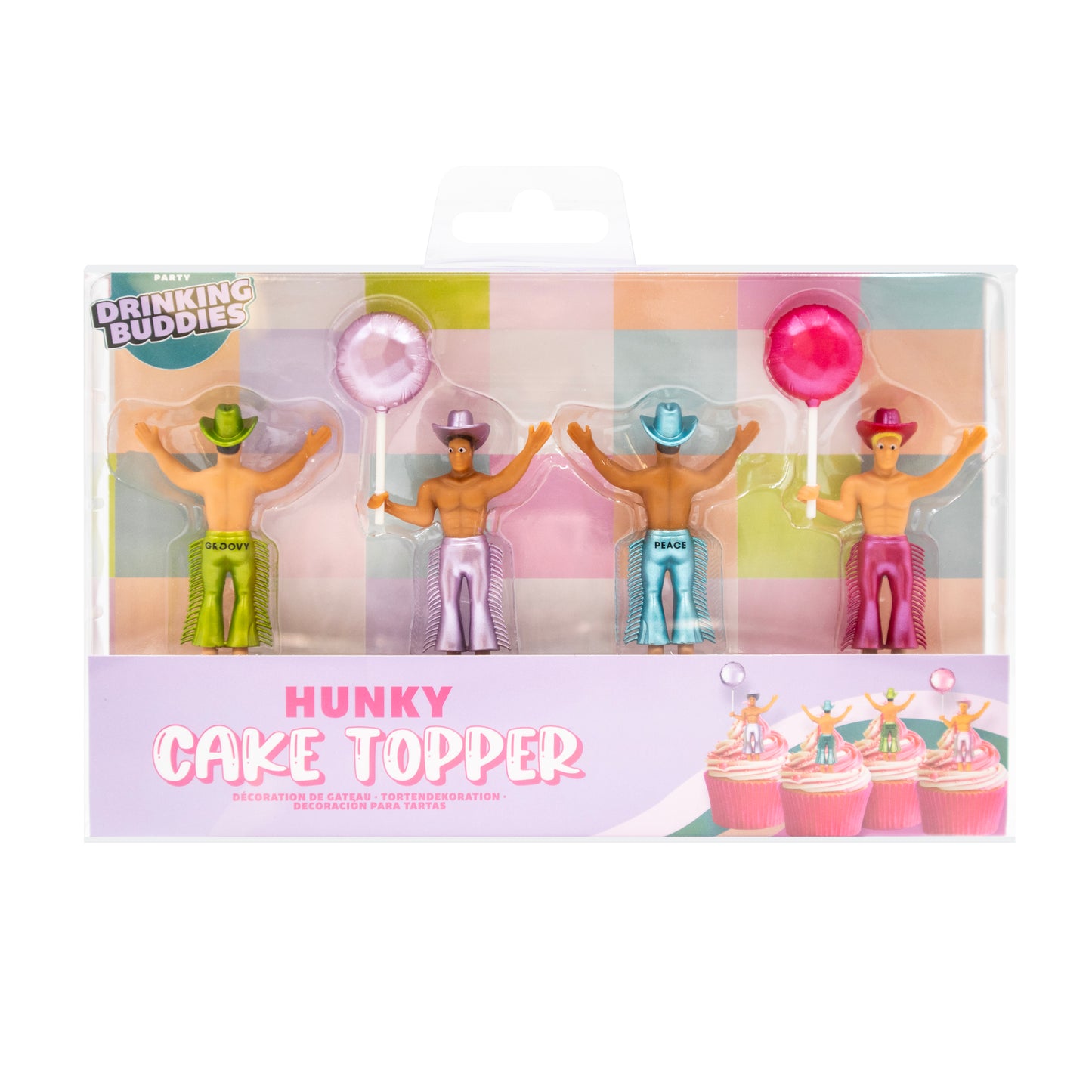 Hunky Cake Toppers-4 Pack