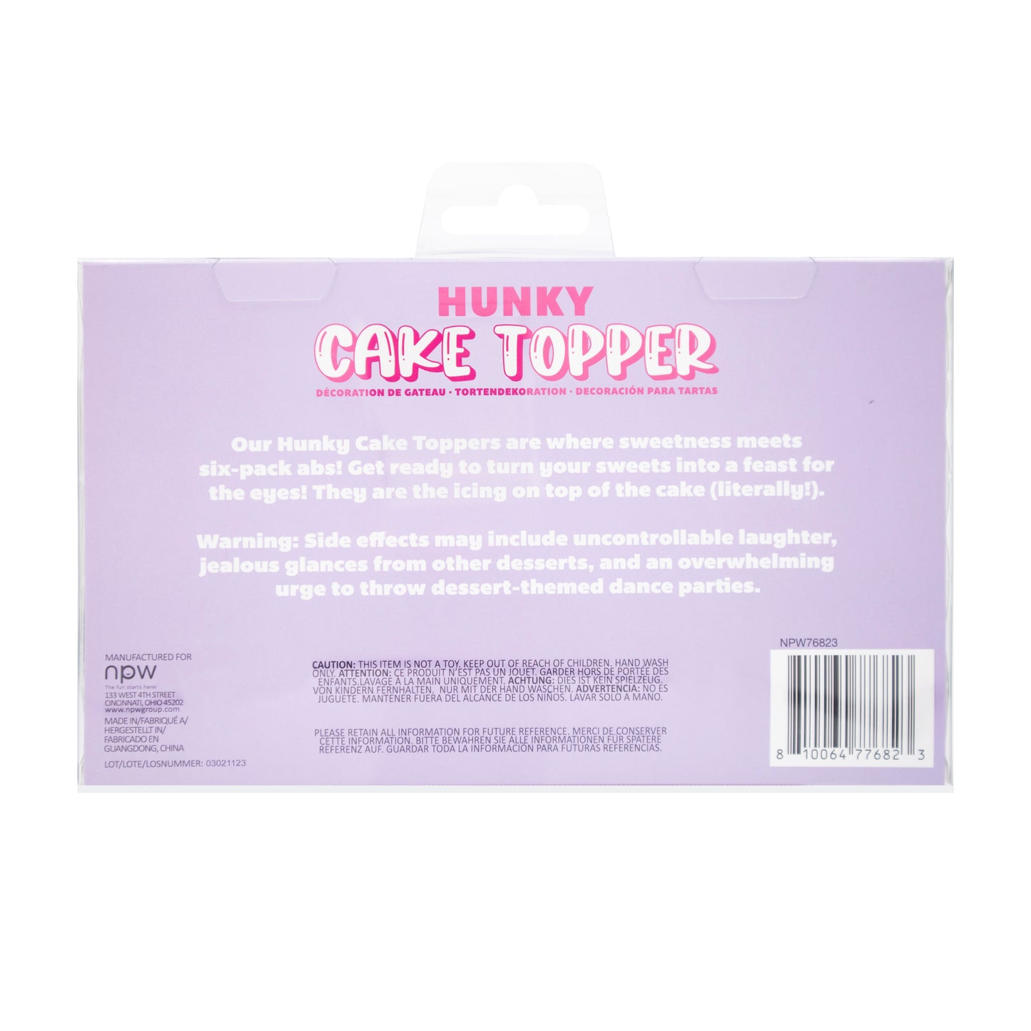 Hunky Cake Toppers-4 Pack
