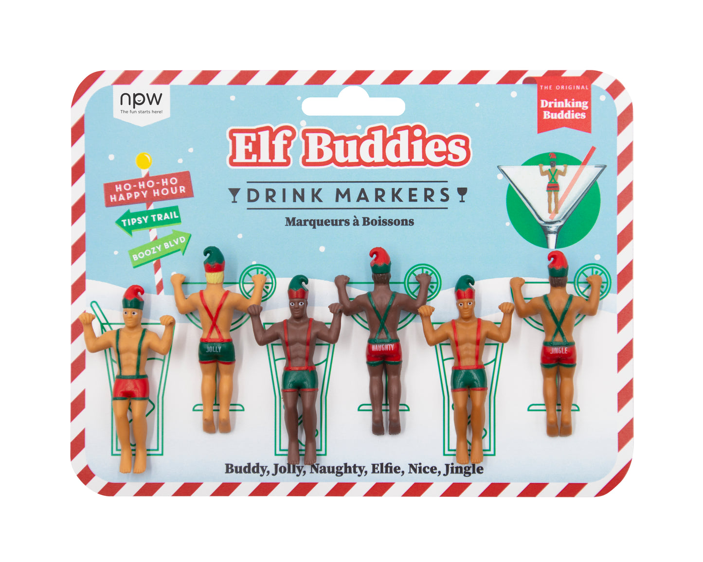 Elf Buddies Drink Markers