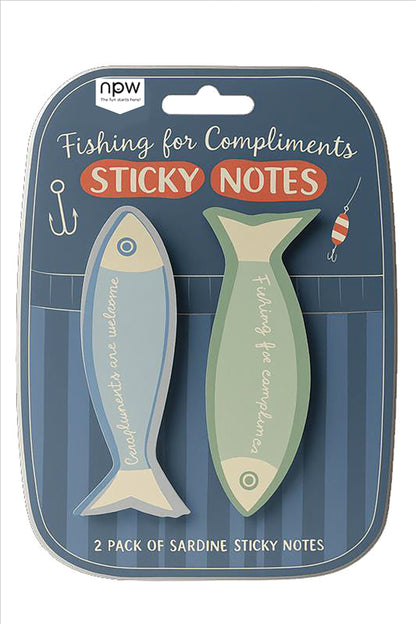Fishing For Compliments Sticky Notes - 2 Pack