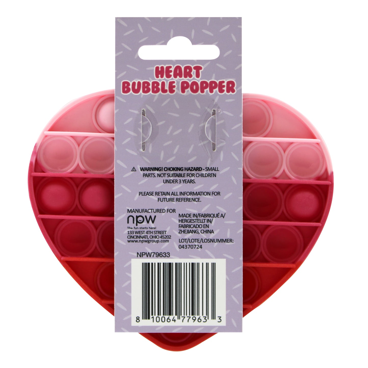 Heart Bubble Popper
