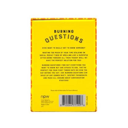 Burning Questions Card Game