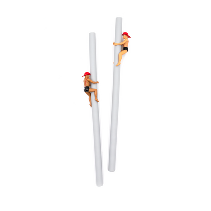 Fireman Buddies Straw and Drink Markers-2 Pack