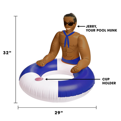 Inflatable Hunk Pool Ring: Jerry the Sailor