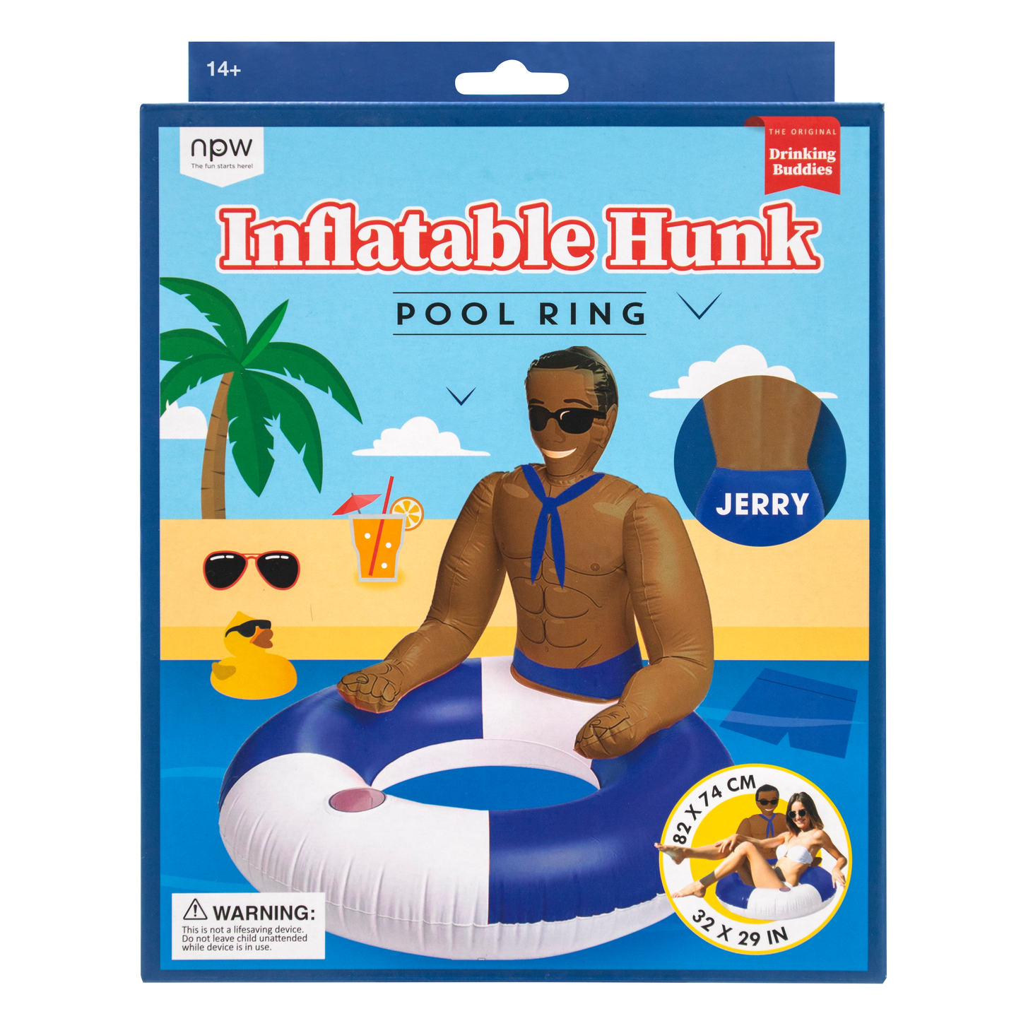 Inflatable Hunk Pool Ring: Jerry the Sailor