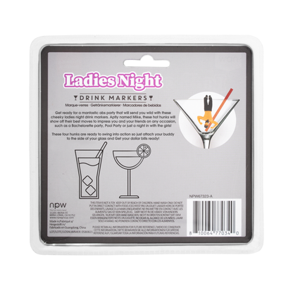 Ladies Night Drink Markers-4 Pack