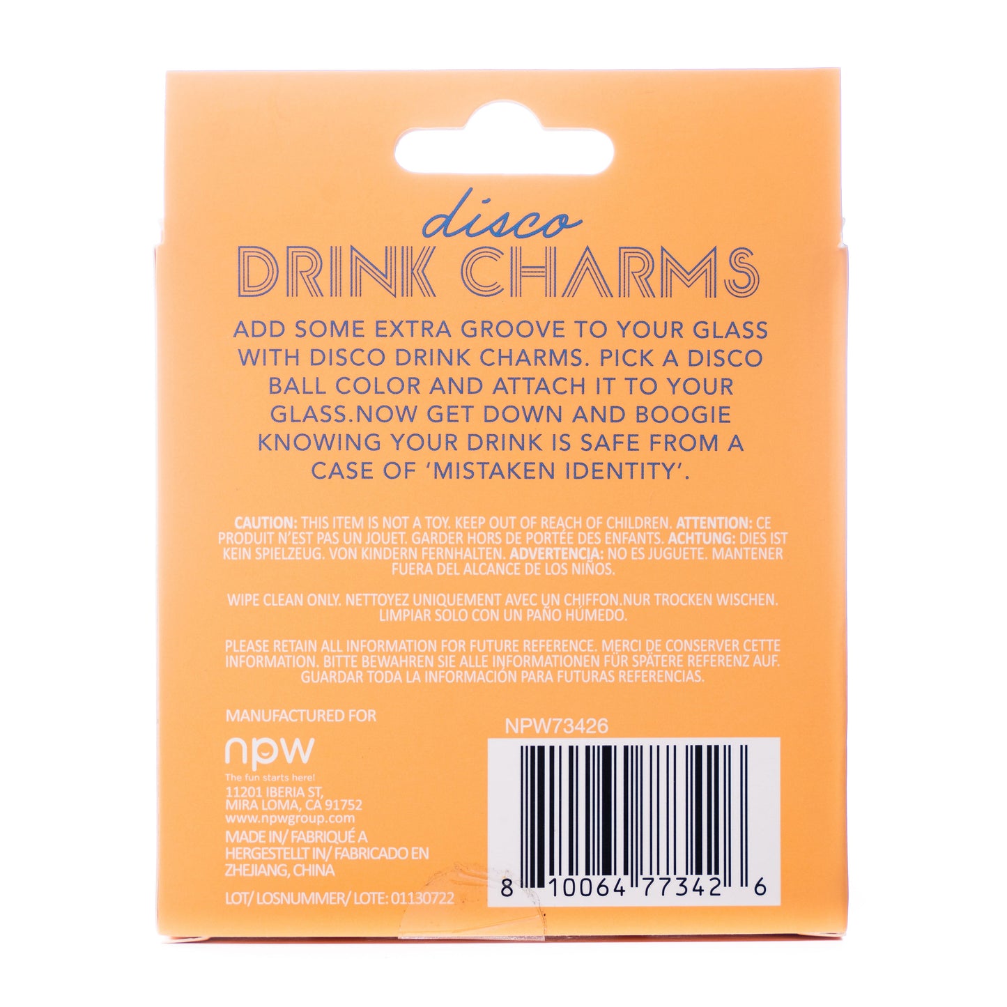 Disco Drink Charms-6 Pack