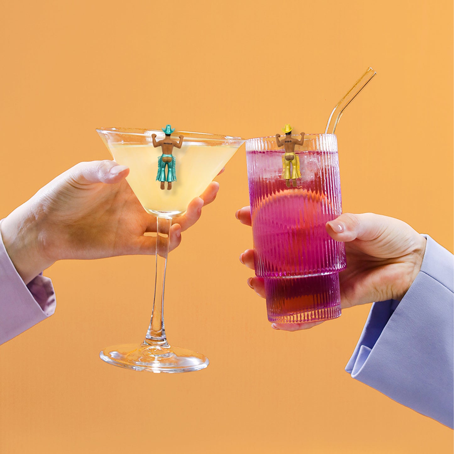 Disco Cowboy Drink Markers-4 Pack
