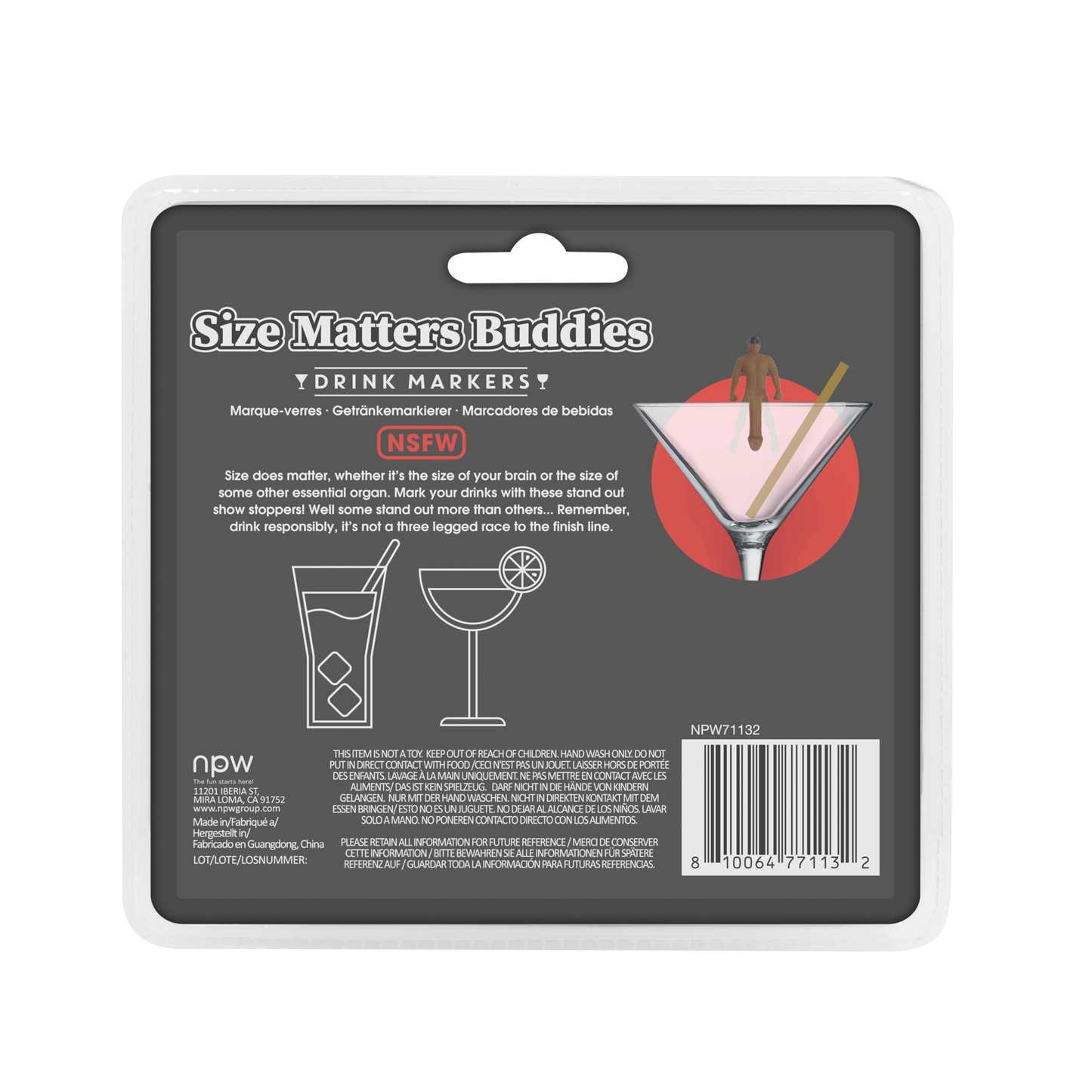 Size Matters Buddies Drink Markers